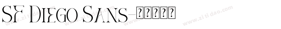 SF Diego Sans字体转换